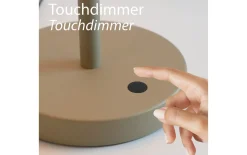 LED-Tischleuchte Elmo, sandfarbig