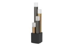 LED-Tischleuchte ESTANTERIOS, schwarz/braun, inkl. Touchdimmer