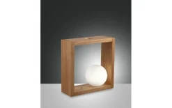 LED-Tischleuchte Kark, Eichenholz, 30 cm