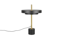 LED-Tischleuchte Keaton, schwarz/gold, inkl. Sensordimmer