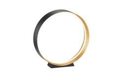 LED-Tischleuchte Loop, schwarz/gold, inkl. Funkfernbedienung