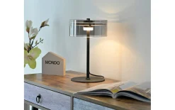LED-Tischleuchte Mondo Karena, schwarz, inkl. Dimmfunktion