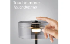 LED-Tischleuchte Mondo Karena, schwarz, inkl. Dimmfunktion