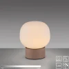LED-Tischleuchte Nami, sandfarbig