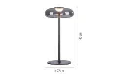 LED-Tischleuchte Posh, grau
