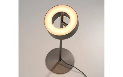 LED-Tischleuchte Q-Rotate, dunkelbraun, inkl. Smarthomefunktion