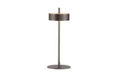 LED-Tischleuchte Q-Rotate, dunkelbraun, inkl. Smarthomefunktion