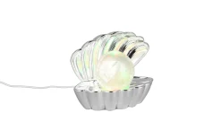 LED-Tischleuchte Shelly, chromfarbig, inkl. RGB-Farbwechsler