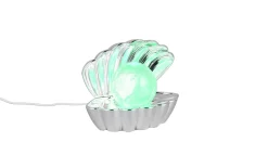 LED-Tischleuchte Shelly, chromfarbig, inkl. RGB-Farbwechsler