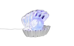 LED-Tischleuchte Shelly, chromfarbig, inkl. RGB-Farbwechsler