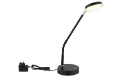 LED-Tischleuchte Silvio, schwarz, inkl. Memoryfunktion
