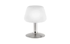 LED-Tischleuchte Till, stahlfarbig, 20 cm