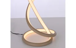 LED-Tischleuchte Twist, sandfarbig, inkl. Dimmfunktion