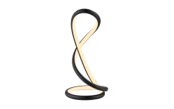 LED-Tischleuchte Twist, schwarz, inkl. Dimmfunktion