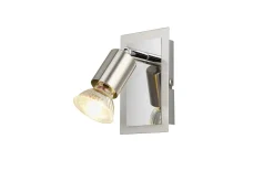 LED-Wandleuchte Bob II, nickel, 12 cm