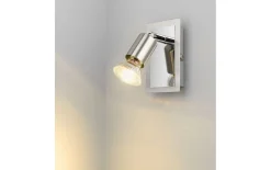 LED-Wandleuchte Bob II, nickel, 12 cm