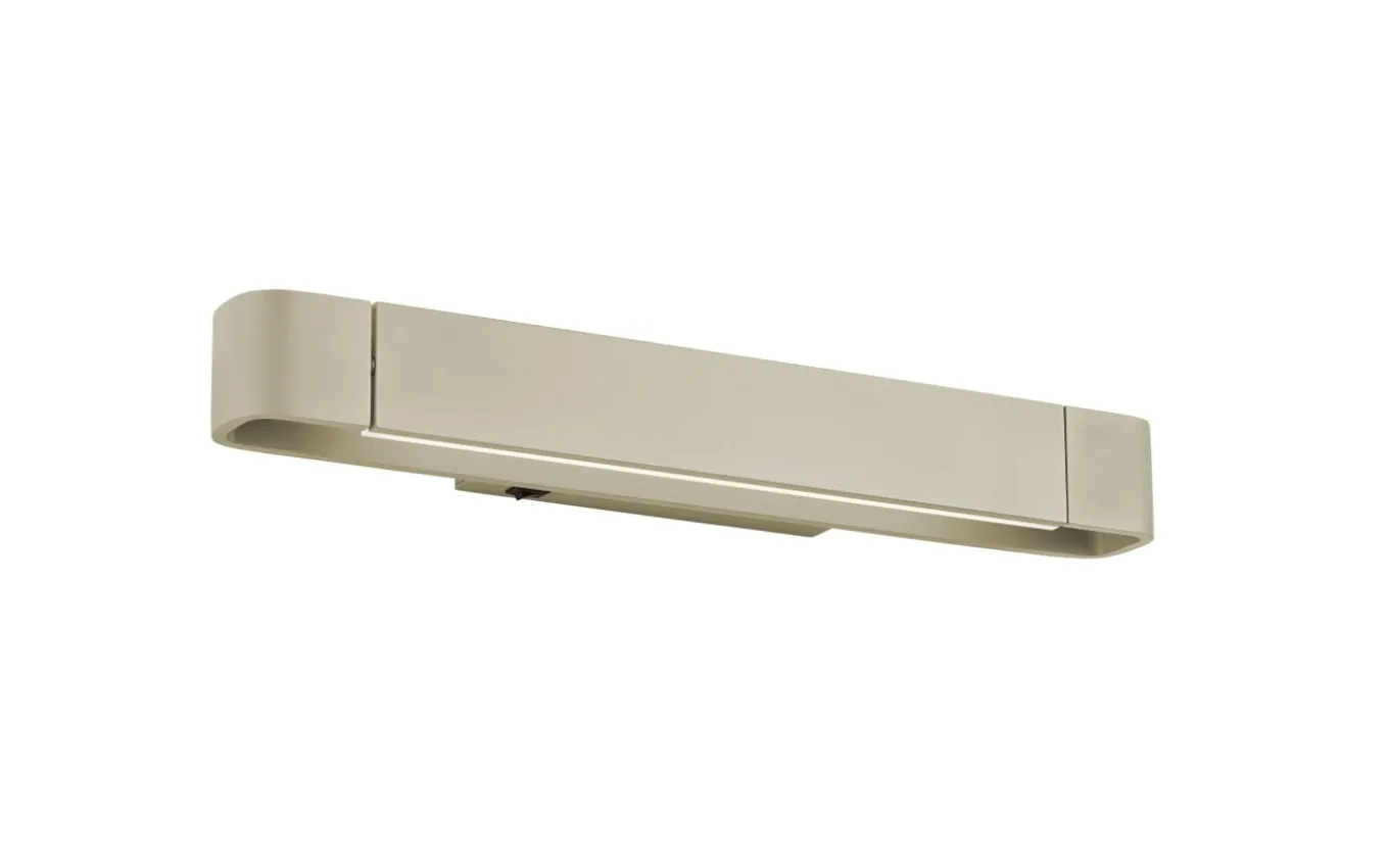 LED-Wandleuchte Box, sandfarbig, 40 cm