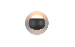 LED-Wandleuchte Cannon, anthrazit, inkl. Funkfernbedienung