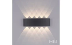 LED-Wandleuchte Carlo, anthrazit, 10-flammig, 27 cm