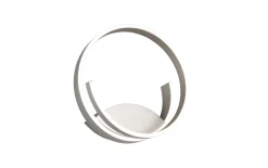 LED-Wandleuchte Cinque Cinardi, nickelfarbig, inkl. Dim to Warm Funktion