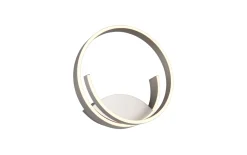 LED-Wandleuchte Cinque Cinardi, nickelfarbig, inkl. Dim to Warm Funktion