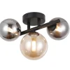 LED-Wandleuchte Esfera, schwarz, 31 cm