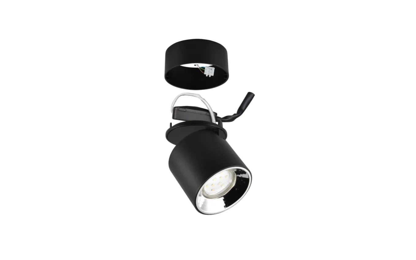 LED-Wandleuchte Guayana, schwarz, 12 cm