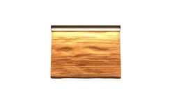 LED-Wandleuchte Kalea, holzfarbig