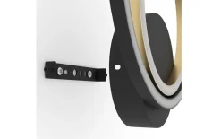 LED-Wandleuchte LANACERA, schwarz/gold