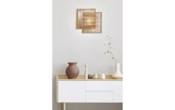 LED-Wandleuchte Loft, Eschenholz, 43 cm