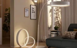LED-Wandleuchte Loop, weiß, inkl. stufenloser Dimmfunktion