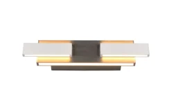 LED-Wandleuchte MR Rivera, nickel, inkl. Memoryfunktion