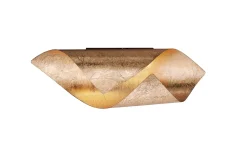LED-Wandleuchte Nevis, goldfarbig, 31 cm