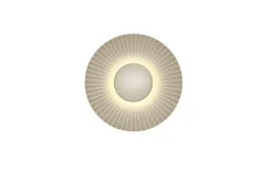 LED-Wandleuchte Shelly, sandfarbig