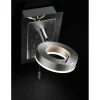 LED-Wandleuchte Sileda, aluminium matt, 15 cm