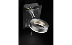 LED-Wandleuchte Sileda, aluminium matt, 15 cm