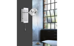 LED-Wandleuchte Sileda, aluminium matt, 15 cm