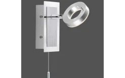 LED-Wandleuchte Sileda, aluminium matt, 15 cm