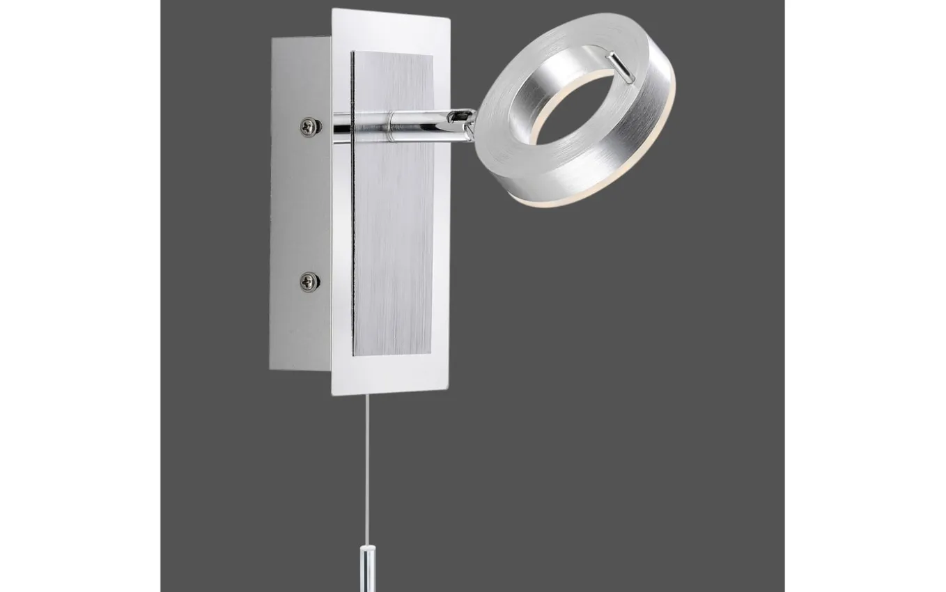 LED-Wandleuchte Sileda, aluminium matt, 15 cm