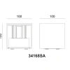 LED-Wandleuchte Veronika sandfarbig