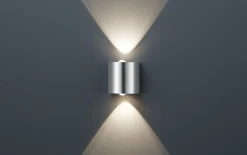 LED Wandleuchte Wales, nickel matt, 9 cm