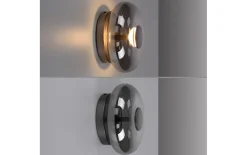 LED-Wand- und Deckenleuchte Posh, grau