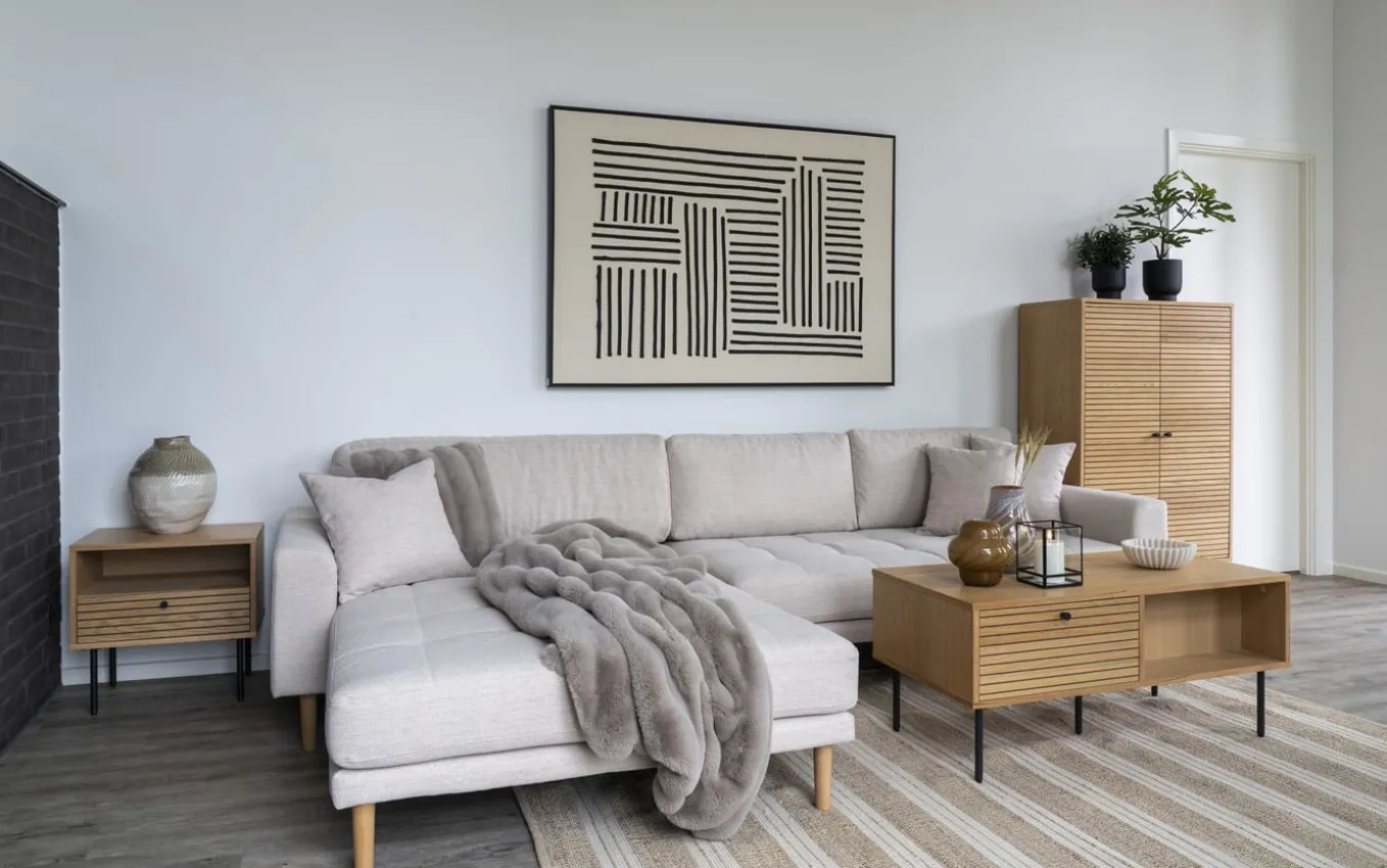 Lounge-Sofa Lido, sandfarbig