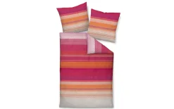 Mako-Satin Bettwäsche moments, pink/koralle, 135 x 200 cm