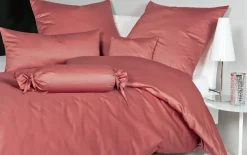 Mako-Satin Bettwäscheset Colors, marsala, 155 cm x 220 cm