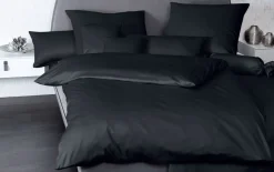 Mako-Satin Bettwäscheset Colors, schwarz, 155 cm x 220 cm