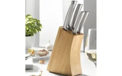 Messerblock New Steel Design aus Massivholz, 6 teilig