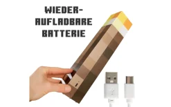 Minecraft LED-Fackel, mehrfarbig
