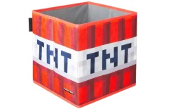 Minecraft Stoffboxen 2er-Set Grasblock und TNT, braun/rot