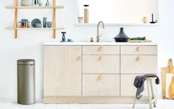 Mülleimer Touch Bin New, platinum, 30 L
